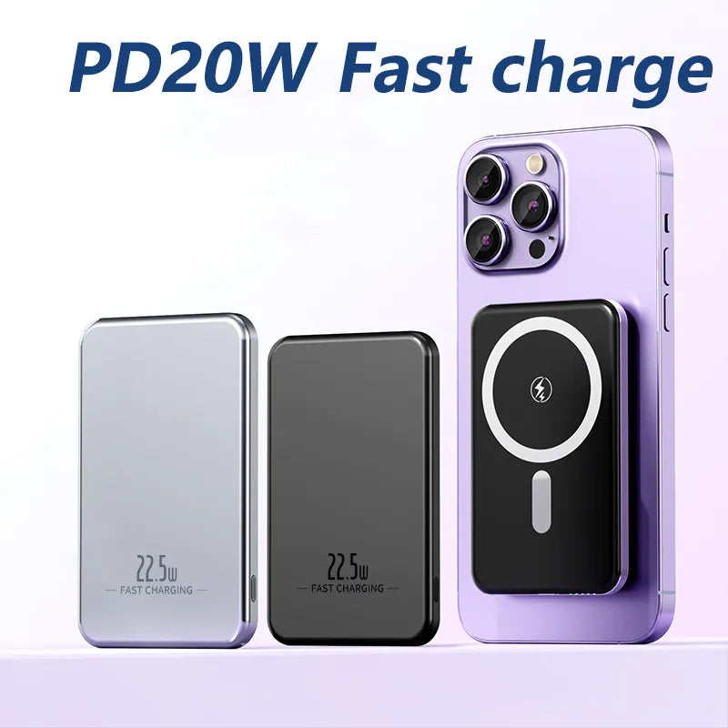 20W Ultra Dünne Magnetische Powerbank